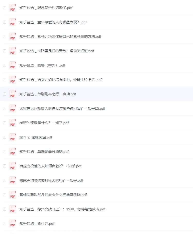 知乎盐选付费文章精选3000篇PDF全集下载【9GB】 - 零零盘