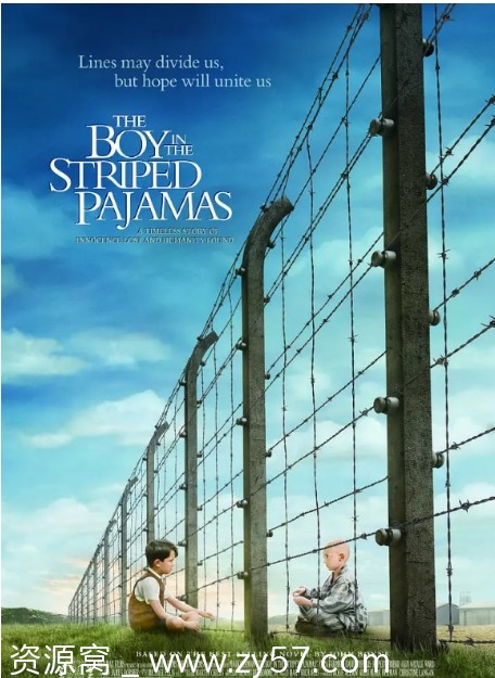 穿条纹睡衣的男孩电影海报