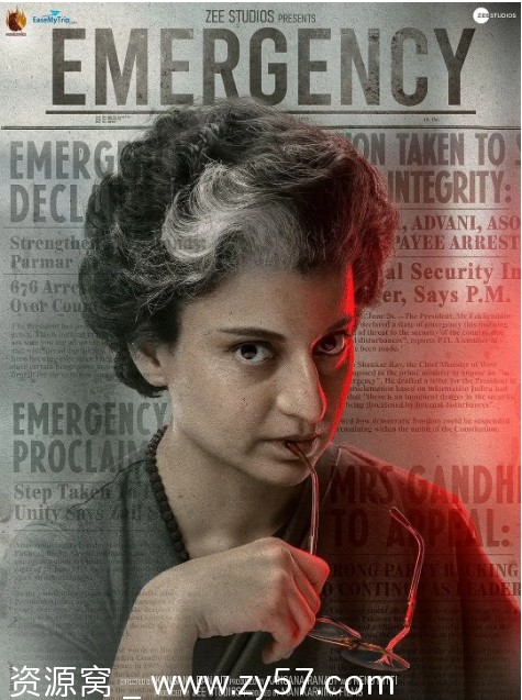 电影《黑白魔女英迪拉》2025印度1080P WEBRip英语中字剧情历史改编自1975年真实事件 - 零零盘