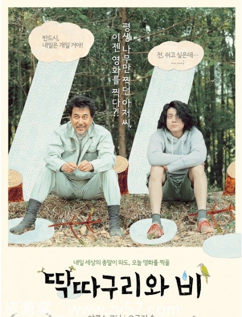 电影《啄木鸟和雨》海报