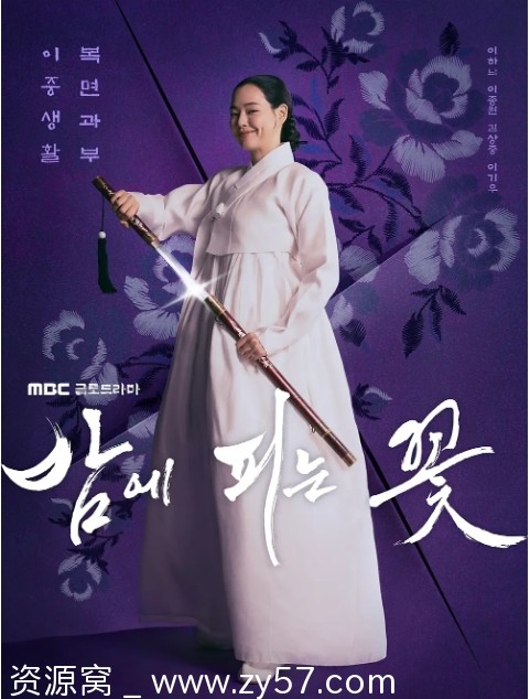 夜晚开的花海报