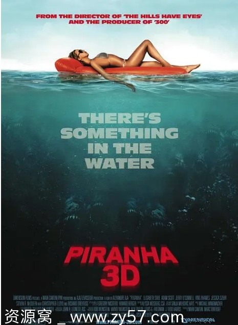 食人鱼3D电影海报