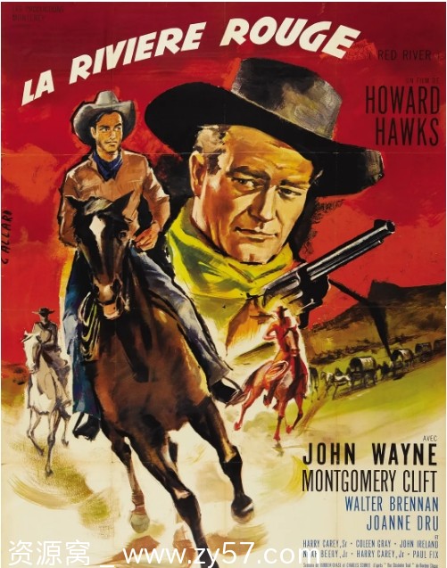 美国经典电影《红河》1948豆瓣8.1评分动作西部冒险佳作 - 零零盘