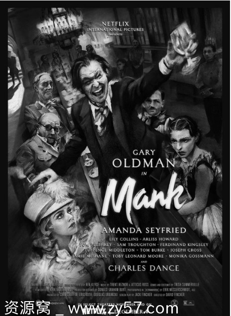 美国电影《曼克》2020剧情解析/传记电影豆瓣评分7.3 - 零零盘