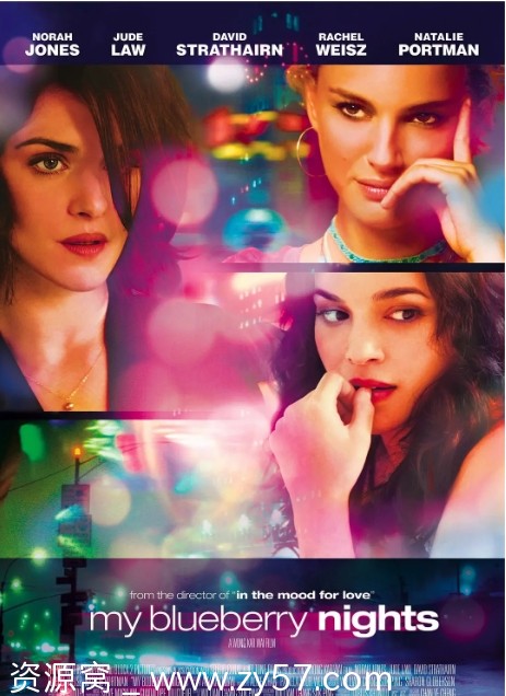 美国电影《蓝莓之夜》2007剧情解析/爱情电影推荐 豆瓣评分7.7 - 零零盘