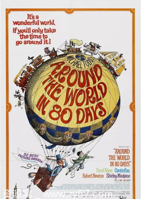 美国经典电影《环游世界八十天》1956版 喜剧爱情家庭冒险 豆瓣评分7.6 - 零零盘