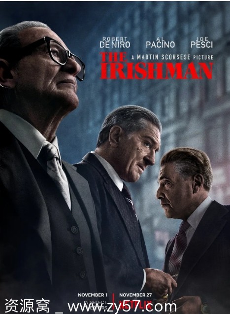 美国电影《爱尔兰人》2019剧情解析豆瓣8.8分经典佳作 - 零零盘