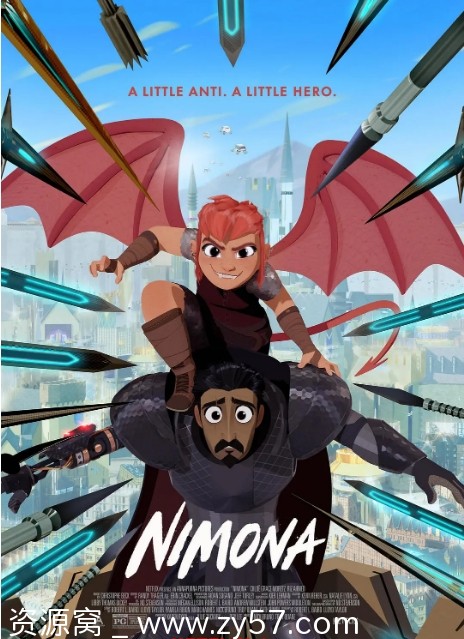 美国动漫电影《怪物少女妮莫娜》2023剧情喜剧动作科幻动画奇幻冒险豆瓣7.5 - 零零盘