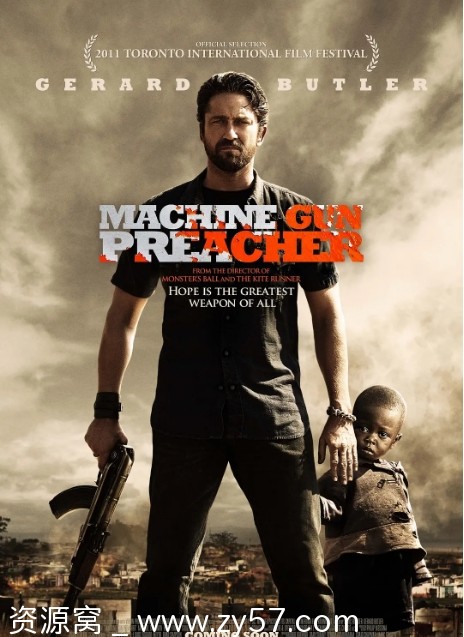 机关枪牧师海报
