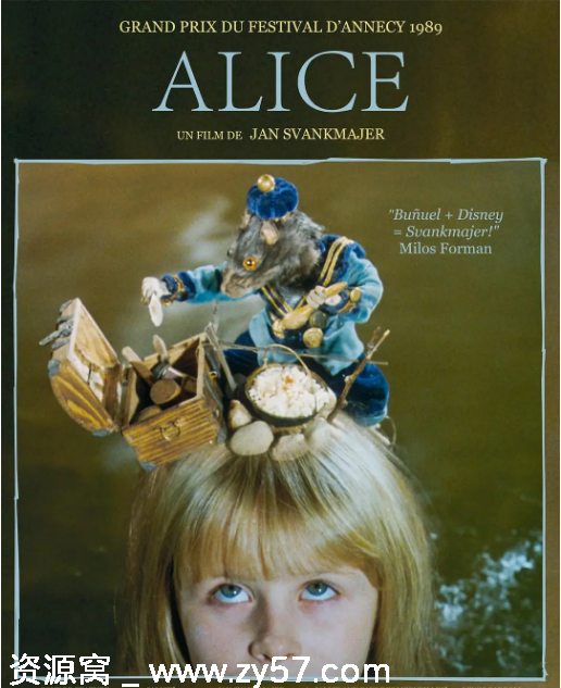 捷克经典动漫电影《爱丽丝》（1988）高清资源分享豆瓣评分8.4 - 零零盘