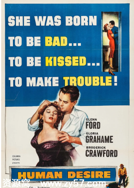 美国经典电影《人之欲》（1954）剧情解析 爱情黑色元素 豆瓣评分7.4 - 零零盘