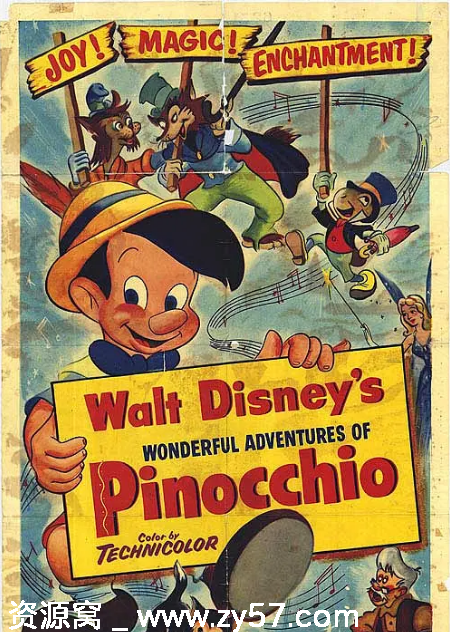 美国经典动漫电影《木偶奇遇记》1940版剧情解析 动画音乐解析 豆瓣8.4分好评 - 零零盘