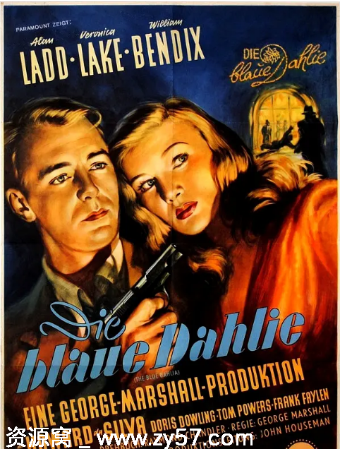 蓝色大丽花电影海报